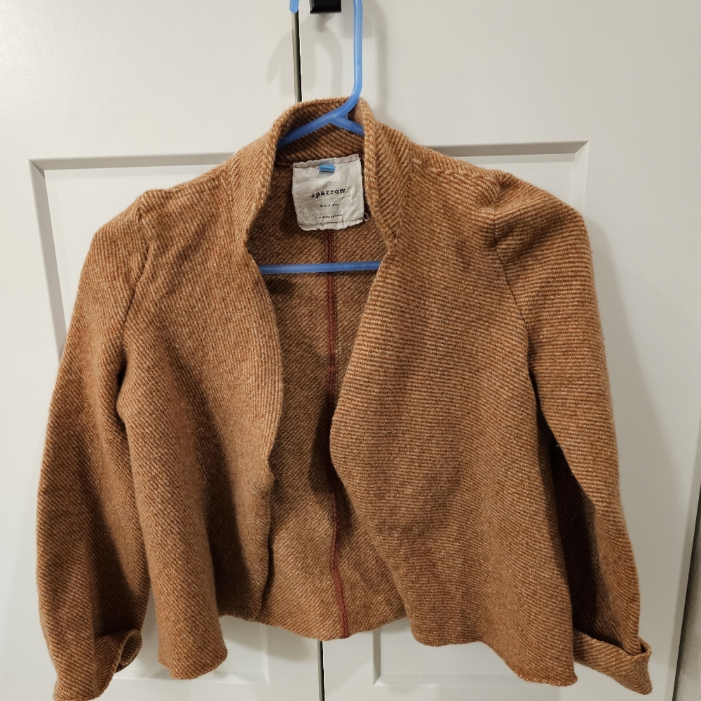 Orange and cream sweater